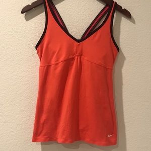 Nike Dry Fit Athletic Orange Tank Top S